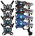 KidsTag lasergame set - 4 laserguns + 4 vesten - Blauw/Zwart