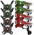 KidsTag lasergame set - 4 laserguns + 4 vesten - Rood/Groen