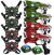 4 KidsTag Laserguns + 4 vesten groen/rood + 2 Targets