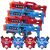 4 KidsTag Recharge lasergeweren + 4 Waterdamp vesten - rood/blauw