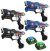 KidsTag Lasergame set - 4 Laserguns zwart/blauw + 2 Targets