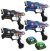 KidsTag Lasergame Set - 4 Laserguns Zwart/Blauw + 2 Targets