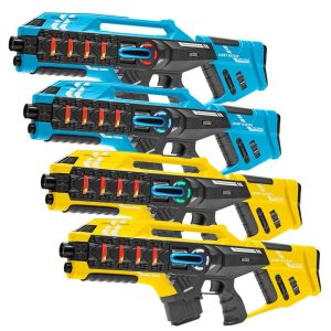 4 Light Battle Connect Lasergame Mega Blasters - Blauw/Geel