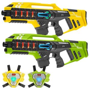 2 Connect Mega Blasters + 2 Connect Vesten - Groen/Geel