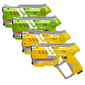 Light Battle Connect Lasergame set - Geel/Groen - 4 Laserguns