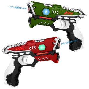 KidsTag Lasergame set - 2 Laserpistolen rood/groen