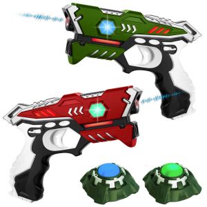 KidsTag Lasergame set - 2 Laserguns + 2 Targets - Rood/Groen