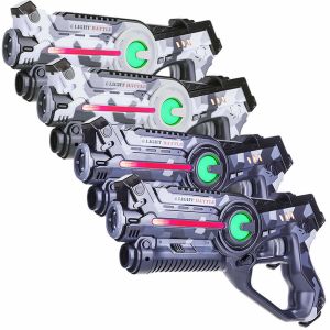Active laserguns - camo grijs/wit - 4 pack