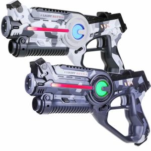 Active laserguns - camo grijs/wit - 2 pack