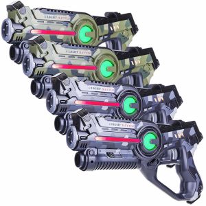 Active laserguns - camo groen/grijs - 4 pack