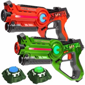 Active laserguns - oranje/groen - 2 pack + 2 targets