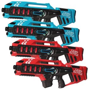 Anti-cheat Mega Blaster - rood/blauw - 4 pack