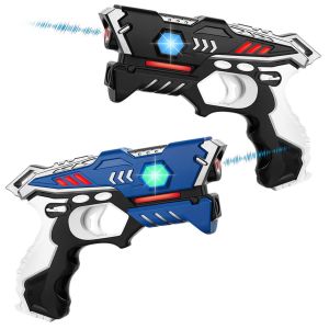 KidsTag Lasergame Set - 2 Laserpistolen Zwart/Blauw