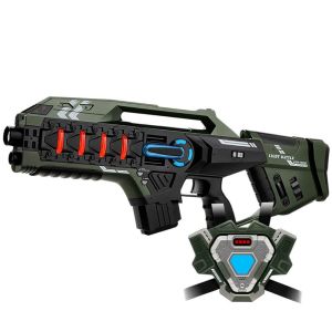 Light Battle Connect  Geweer + Vest Metallic Groen