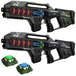 Light Battle Connect - Groen/Grijs - 2 Laserguns + 2 Targets