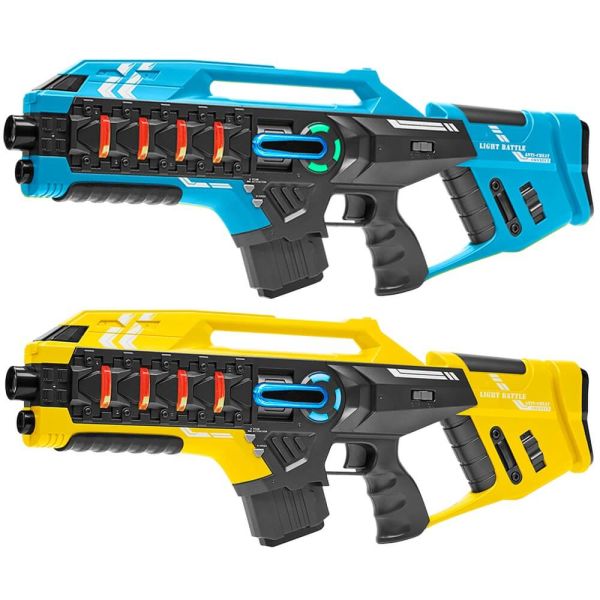 paniek schoolbord laten vallen Light Battle Connect Lasergame set - 2x Lasergeweer